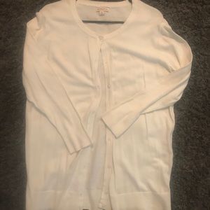 Women’s white cardigan